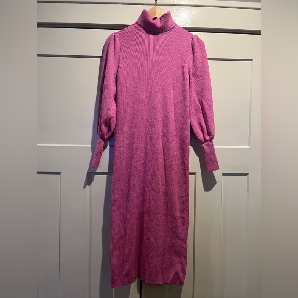 Hatch x J.Crew Balloon-Sleeve Sweater Dress ⭐️flawed - Picture 2 of 8